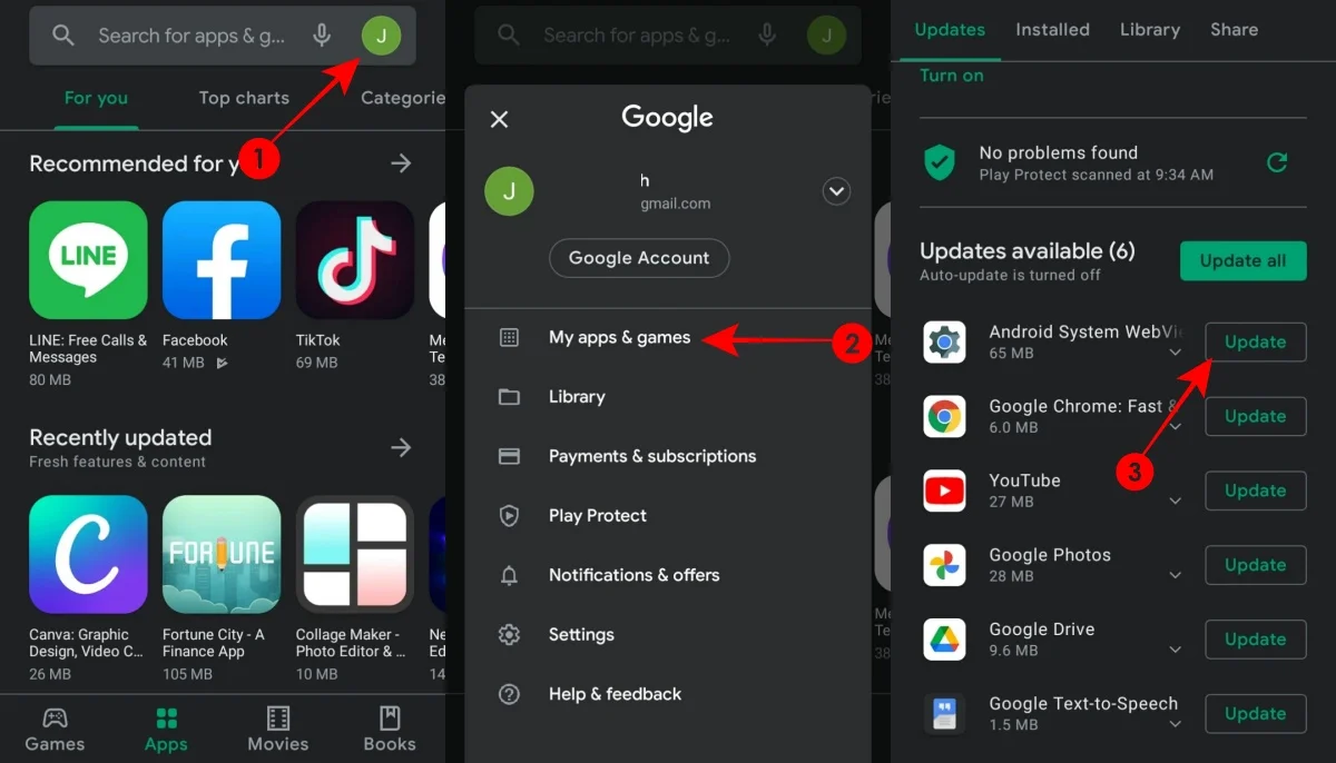 วิธีอัปเดตแอปใน Play Store ด้วยตัวเอง