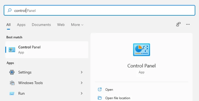 4 วิธีเปิด Control Panel ใน Windows 11