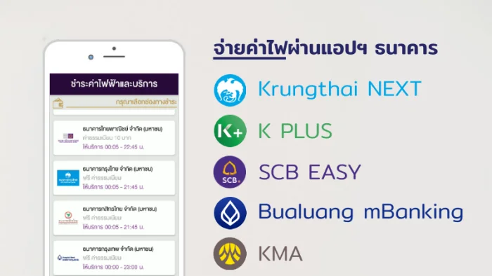 จ่ายค่าไฟผ่านแอป