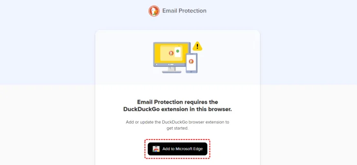 วิธีติดตั้งส่วนขยายบริการอีเมลของ DuckDuckGo