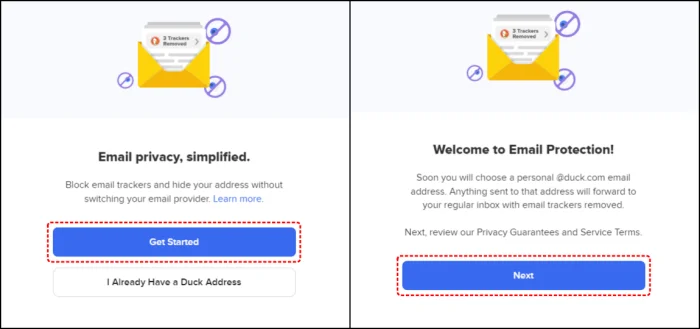 วิธีสมัครอีเมล DuckDuckGo บริการปกป้องอีเมล