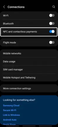 วิธีเปิด NFC บนโทรศัพท์ Android