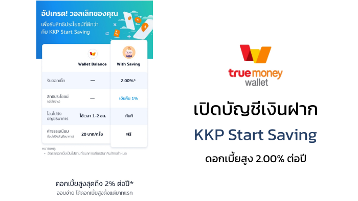 เปิดบัญชี เงินฝากดอกเบี้ยสูง