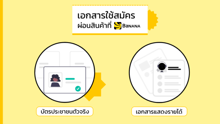 วิธีสมัครผ่อนสินค้า Banana ไม่ใช้บัตรเครดิต