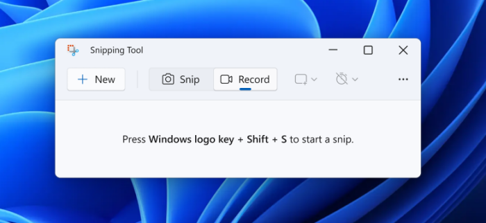 โปรแกรมอัดหน้าจอฟรี Snipping Tools