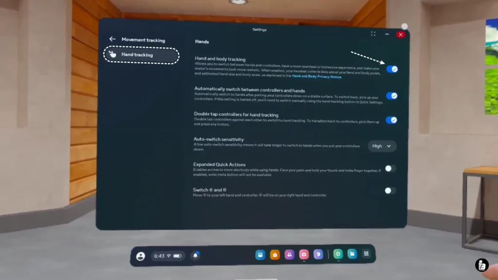 วิธีใช้ Hand Tracking ใน Meta Quest